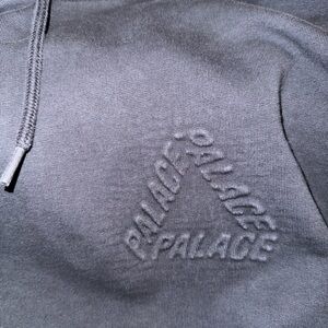 Palace P3 Embossed Hoodie Black